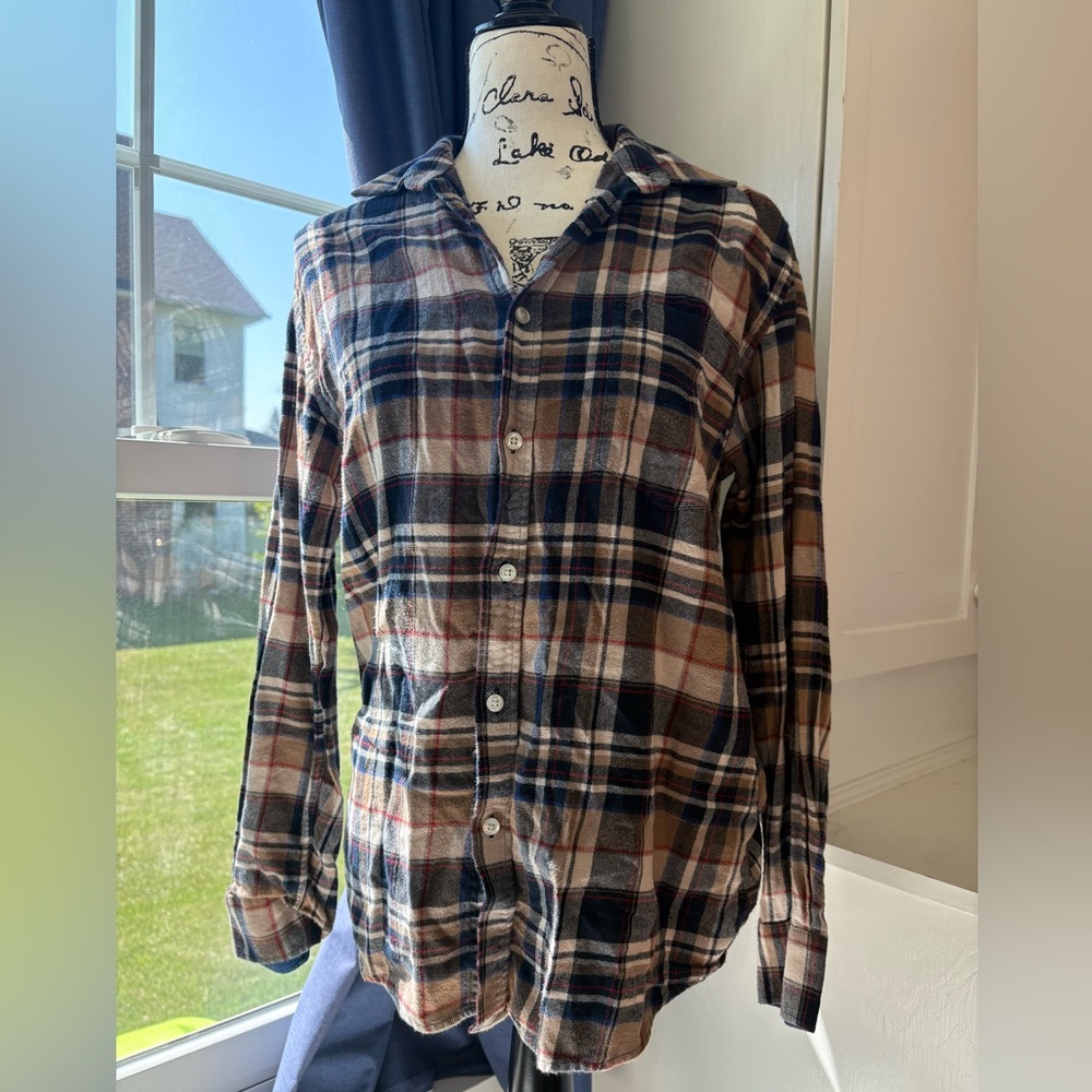 Izod Blue and Plaid Shirt